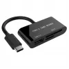 Karšu lasītājs USB-C SDXC/combo/melns