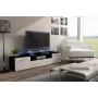 Cama TV statīvs EVORA 200 melns/balts glancēts