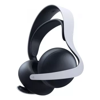Sony PULSE Elite austiņas ar vadu & bezvadu savienojumu, galvas stīpa, spēlēm, Bluetooth, uzlādes statīvs, melnas, baltas