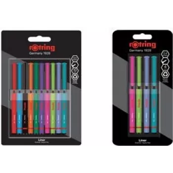 Fineliner pildspalvu komplekts HERLITZ 2166331 — 0.4 mm uzgalis, Fun Colors, 4 gab.