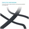 USB-C uz USB-C magnētiskais pītais kabelis FIXED FIXDBM-CC12-GR, USB 2.0, 1,2 m, pelēks