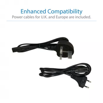 Eaton Tripp Lite USB-C dokstacija, trīs displeji - 4K HDMI/DisplayPort, VGA, USB 3.2 Gen 1, USB-A/USB-C centrmezgls, GbE, 100W PD uzlāde, starptautiskie strāvas kabeļi - dokstacija - USB-C