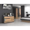 Kumode Top e Shop M6 140 ANT/ART, 6 atvilktnes, Antracīta ozols, 1380×750×400 mm