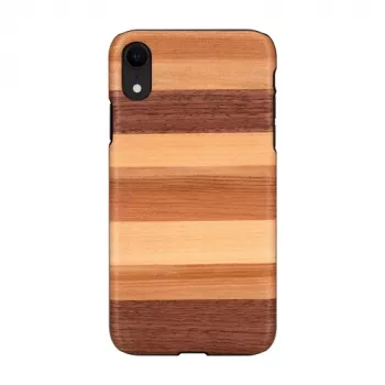 Aizsargājošs viedtālruņa maciņš man and wood iPhone XR — melna smilšu apdare
