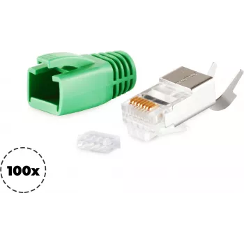 Vada savienotājs RJ-45 ShiverPeaks BS72067-100G zaļš