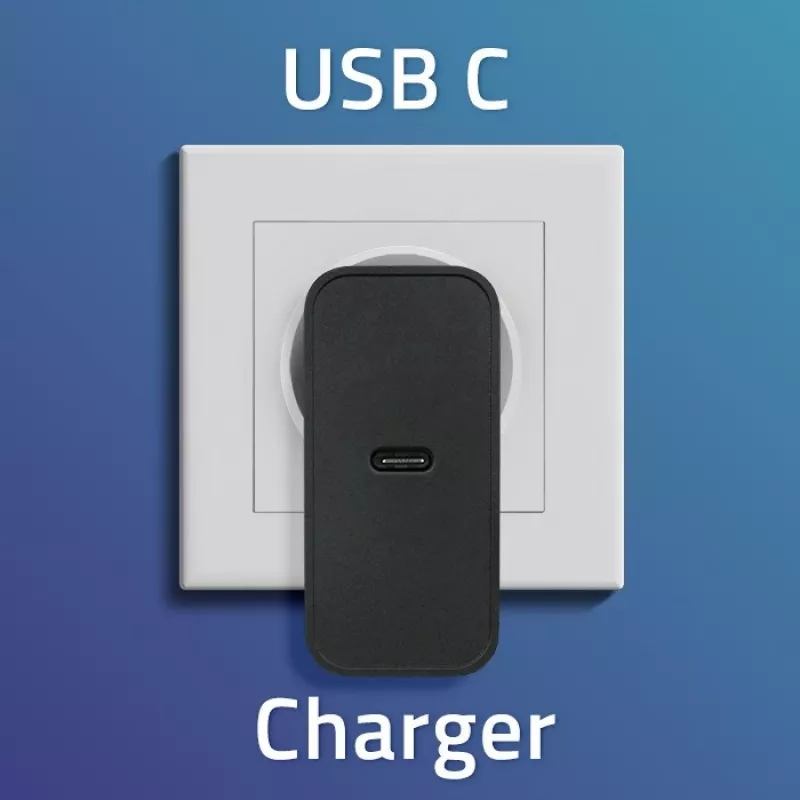 Lādētājs QOLTEC Super Quick PD 65W USB‑C Power Delivery 5–20V, 1x USB‑C, USB PD 3.0, Type C spraudnis, 65 W