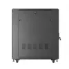 19 collu statīva skapis LANBERG FF01-6022-23B, 22U, 600×1000 mm, melns, perforētas durvis