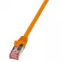 Tīkla kabelis LogiLink 2m Cat.6 RJ-45 S/FTP oranžs