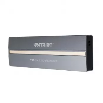 Ārējais NVMe M.2 PCIe SSD korpuss PATRIOT PV810UPNGM — USB-C 3.2 Gen 2, atbalsta 2230/2242/2260/2280, līdz 8 TB, alumīnija, pelēks