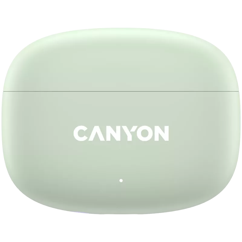 Canyon TWS-9 CNS-TWS9G austiņas – patiesi bezvadu – Bluetooth 5.4 – iekšauss – 6h + 30h darbības laiks – USB-C uzlādes futrālis – skārienjutīga vadība – zaļa