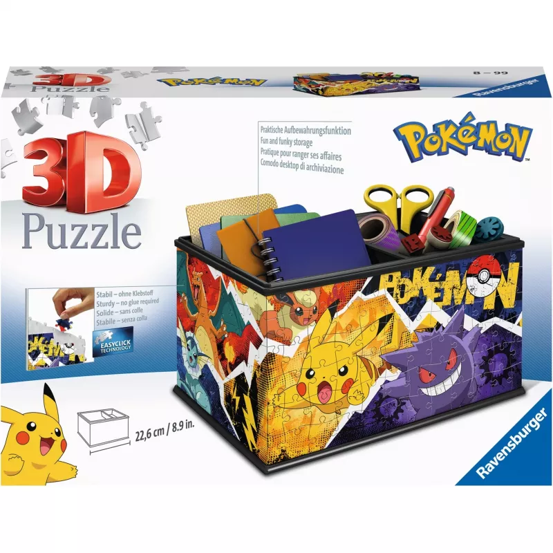 3D Puzzle Ravensburger Pokémon 3D Multfilmas bērniem no 8 gadu vecuma
