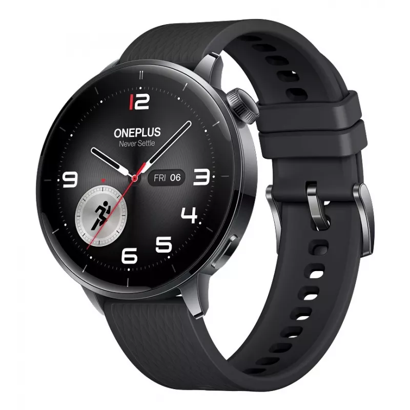 Viedpulkstenis ONEPLUS Watch 3 43mm — 1,32 collu AMOLED, Snapdragon W5, GPS, NFC, IP68, 5 ATM, 354 mAh, nerūsējošā tērauda korpuss