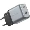 Mobilās ierīces lādētājs Satechi ST-UC30WCM-EU — Universāls iekštelpu maiņstrāvas lādētājs ar 1× USB-C, melns/sudraba