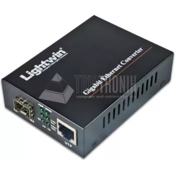 Lightwin Gigabit Media Converter 10/100/1000Base-T uz SFP multivides pārveidotājs (LWC 10/100/1000-SFP)