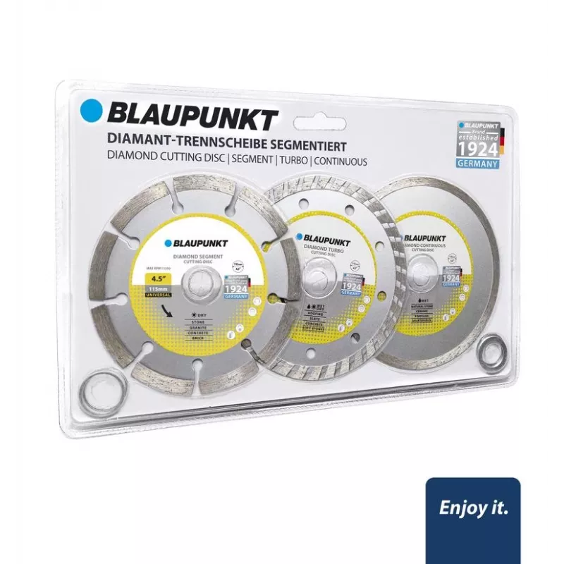 Griešanas/slīpēšanas disku komplekts BLAUPUNKT BP-CW-D4115, 3 gab.