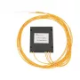 Optiskais PLC sadalītājs 1:4 Extralink SC/APC, 2.0 mm G657A, 1.5 m, ABS modulis, bez savienotājiem