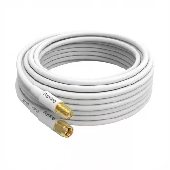 Poynting - Antenas piederums - Kabelis - A-CAB-144 - 5m divu pāru HDF195 - SMA (M) uz SMA (F) - balts - ar zelta pārklājumu (A-CAB-144)