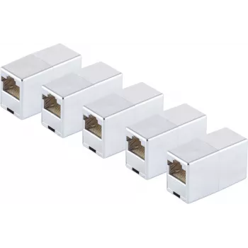Adapter ShiverPeaks 71220-8M-SET5 modulārais plākstera savienotājs Cat 5, 8 pozīciju RJ45