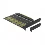 DeLOCK PCI Express x16 karte ar 5 iekšējiem M.2 Key B / SATA slotiem
