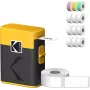 Etiķešu printera kasetes komplekts Kodak M50 Label Era, dzeltenā uzpildes kasete M50Y ar 13 etiķešu ruļļiem