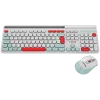 CANYON HSET-W5 EN tastatūra+pele AAA+AA bezvadu balta