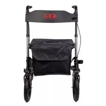 Walker (rollators) ANTAR AT51036 — melns, 27,9 cm (11 collas) sēdekļa augstums, 9 kg, maks. slodze 136 kg, platums 870 mm, dziļums 630 mm