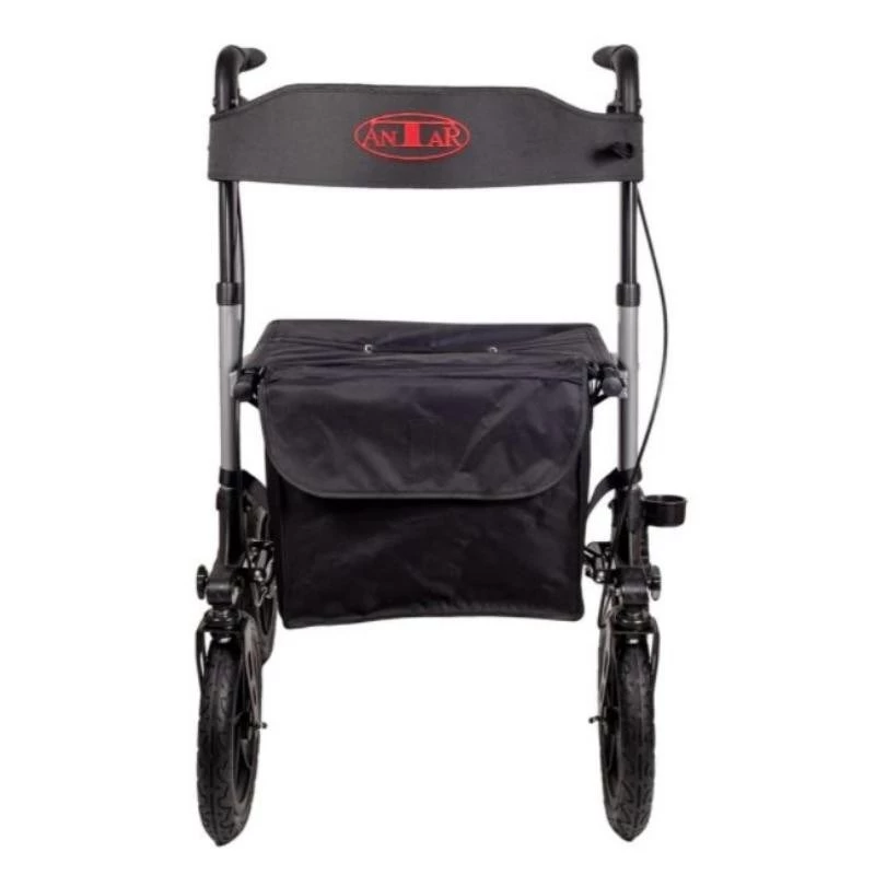 Walker (rollators) ANTAR AT51036 — melns, 27,9 cm (11 collas) sēdekļa augstums, 9 kg, maks. slodze 136 kg, platums 870 mm, dziļums 630 mm