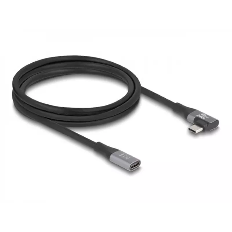 USB kabelis DeLOCK 81148 2m USB C Melns 20 Gbit/s