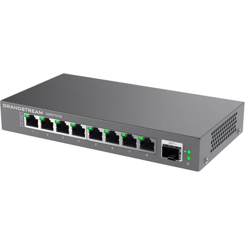 Grandstream Networks GWN7701M tīkla slēdzis Nepārvaldīts 2.5G Ethernet (100/1000/2500) Melns