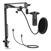 Studijas mikrofons Easypix 62021 melns