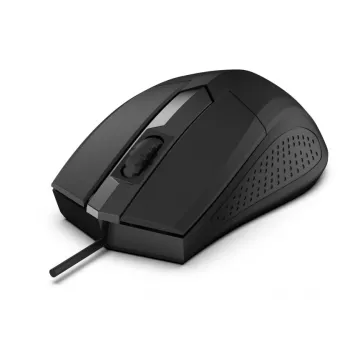 Focus USB optiskā pele, 1200 DPI, 3 pogas un ritināšanas ritenis, jutība 125 Hz, kabelis 1,8 m, svars 66 g