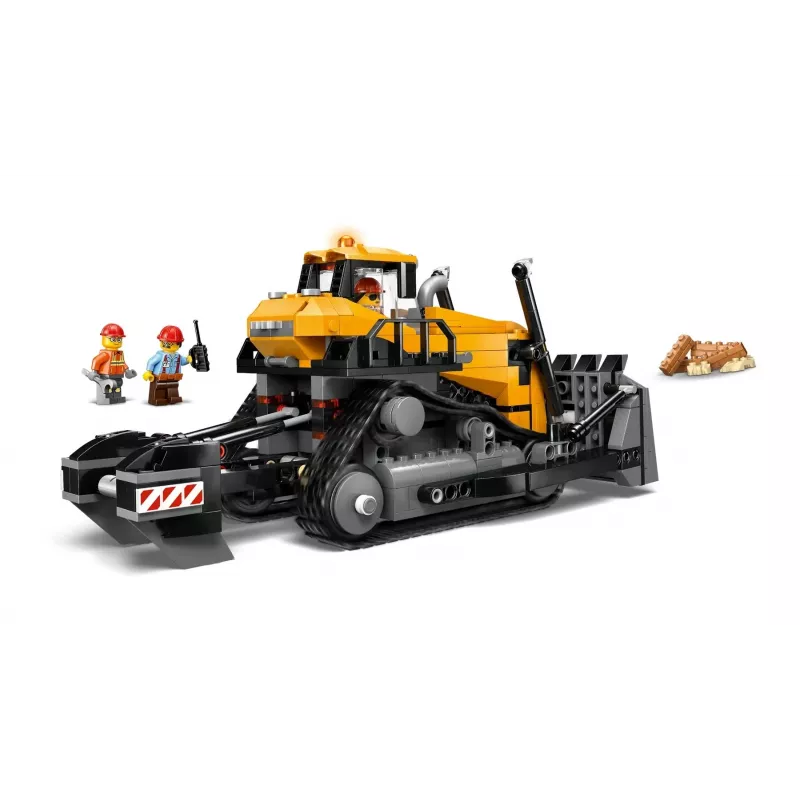 Būvniecības buldozera rotaļlieta LEGO 60466, City sērija, 682 detaļas, 3 minifigūras, ieteicamais vecums 8+, izmērs 120×240×130 mm
