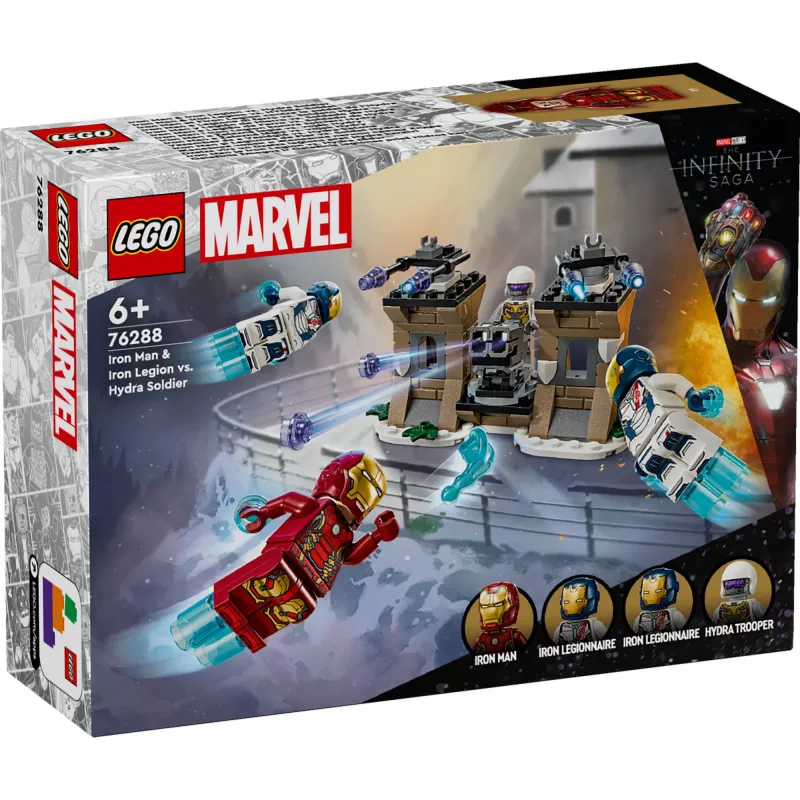 LEGO konstruktors 76288 Marvel Super Heroes Iron Man Dzelzs leģions HYDRA kareivis, minifigūra, būvējams modelis