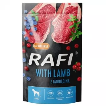DOLINA NOTECI Rafi Jērs, mellenes, dzērvenes - mitrā suņu barība - 500g
