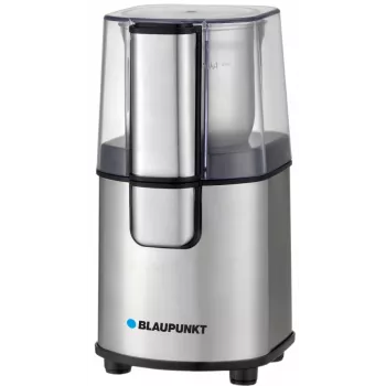 Asmeņu kafijas dzirnaviņas BLAUPUNKT FCG701 — 120 W, 85 g pupiņu ietilpība, nerūsējošā tērauda asmeņi, sudraba