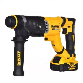 18V XR bezsuku rotējošais perforators 1x5.0Ah akumulators; 3J; 28 mm