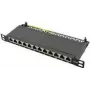 LogiLink - savienotājpanelis - montējams statīvā - RJ-45 X 12 - melns, RAL 9005 - 0.5U - 25.4 cm (10)