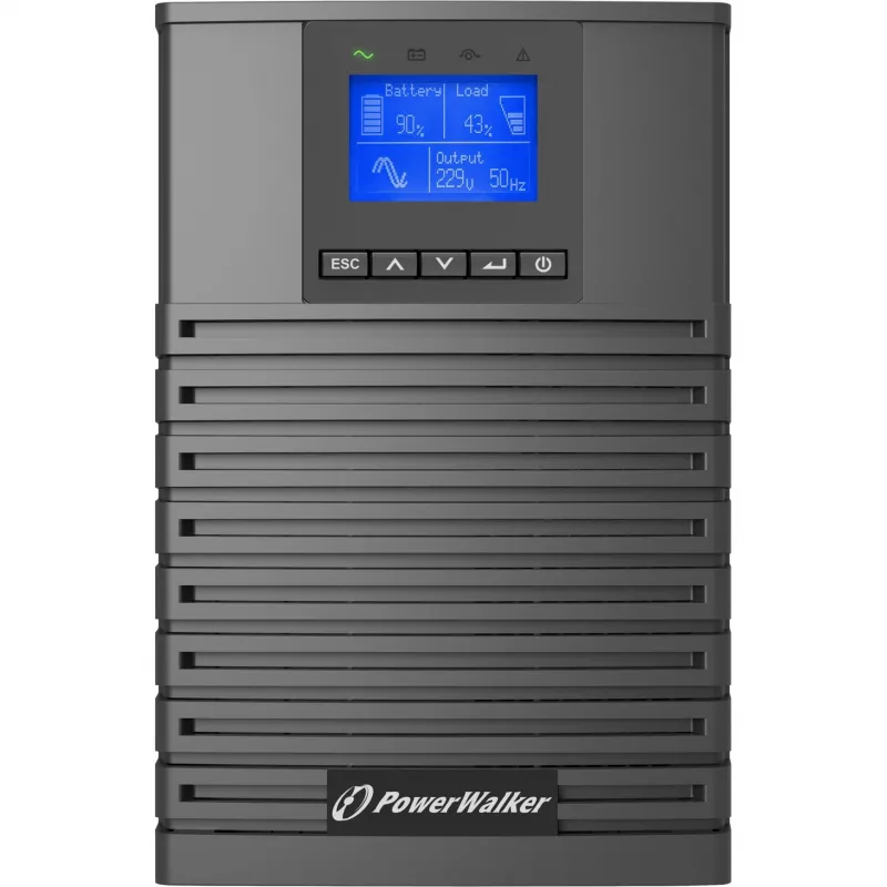 PowerWalker VFI 1500 ICT IoT Divkāršās pārveidošanas (Online) 1,5 kVA 1500 W 4 AC kontaktligzdas
