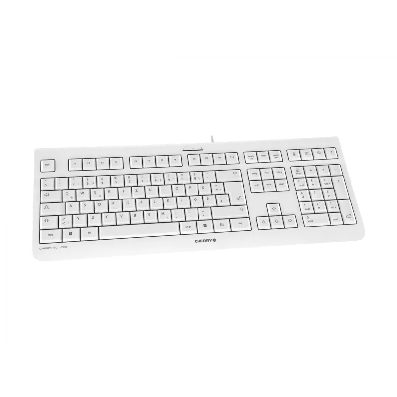 CHERRY KC 1000 tastatūra birojam USB QWERTZ vācu Pelēka