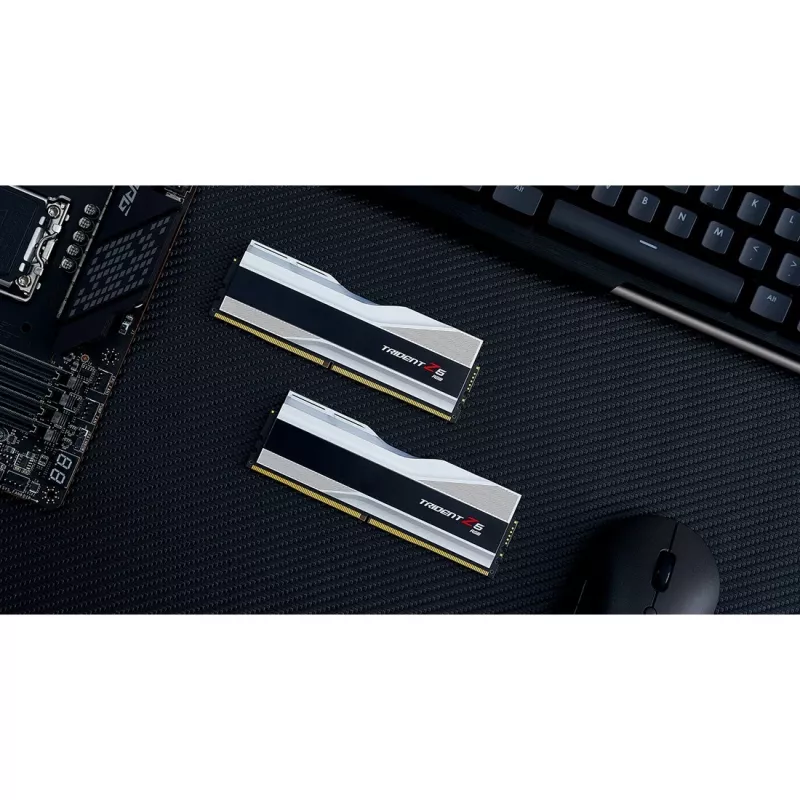DIMM 32 GB DDR5-6000 (2x 16 GB) Dual-Kit, Arbeitsspeicher silber, F5-6000J3238F16GX2-TZ5RS, Trident Z5 RGB, INTEL XMP