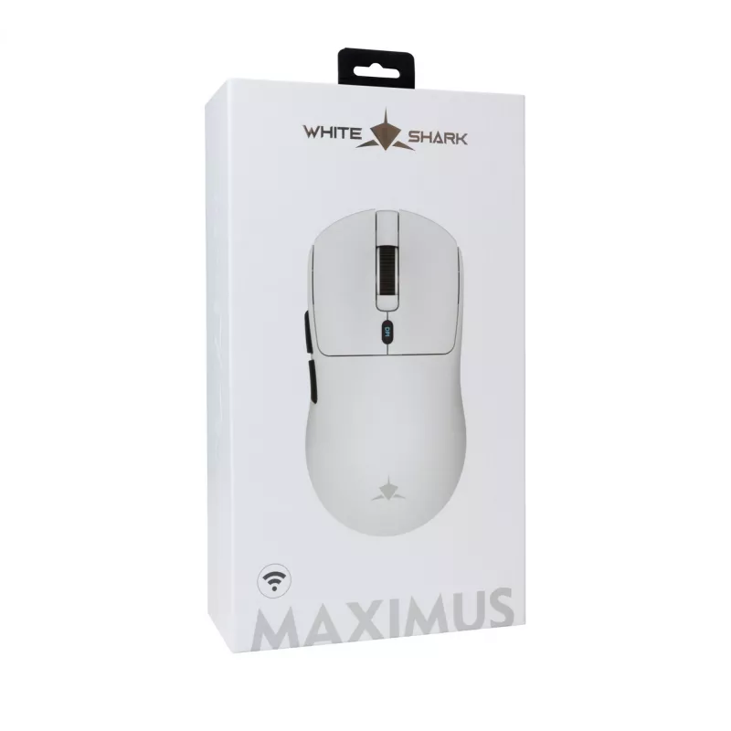 White Shark GM-9010 MAXIMUS balta pele, USB