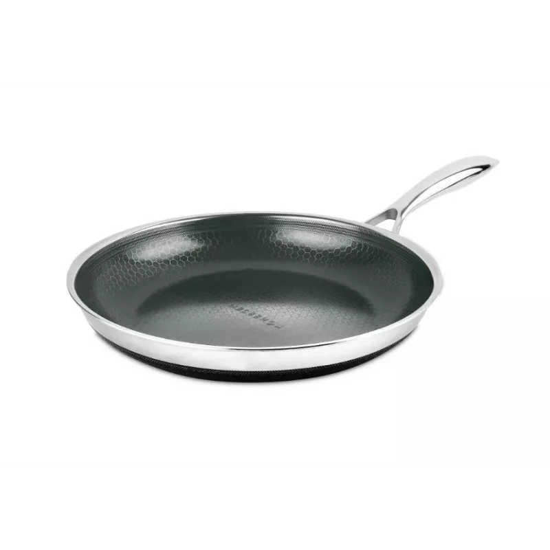 Cepamā panna KOHERSEN NX CERAMIC 24 cm, nerūsējošā tērauda korpuss, NX CERAMIC nepiedegošs pārklājums, piemērota indukcijai, ar vāku