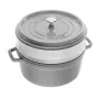 STAUB La Cocotte čuguna apaļais katls ar ieliktni 40508-819-0 - 3,8 l grafīta