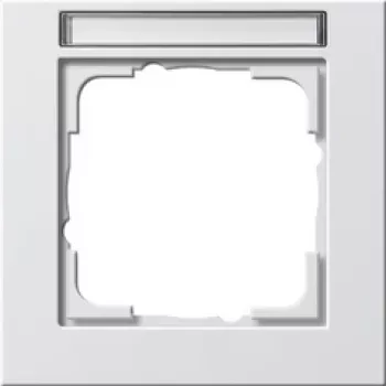 Sienas plāksne GIRA E2 balta, termoplastiska bezskrūvju, 80,8×80,8×9,3 mm