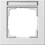 Sienas plāksne GIRA E2 balta, termoplastiska bezskrūvju, 80,8×80,8×9,3 mm