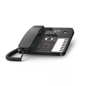 DECT tālrunis Gigaset DESK 800A Vadu klausule 200 tālruņu grāmatas ieraksti Melns