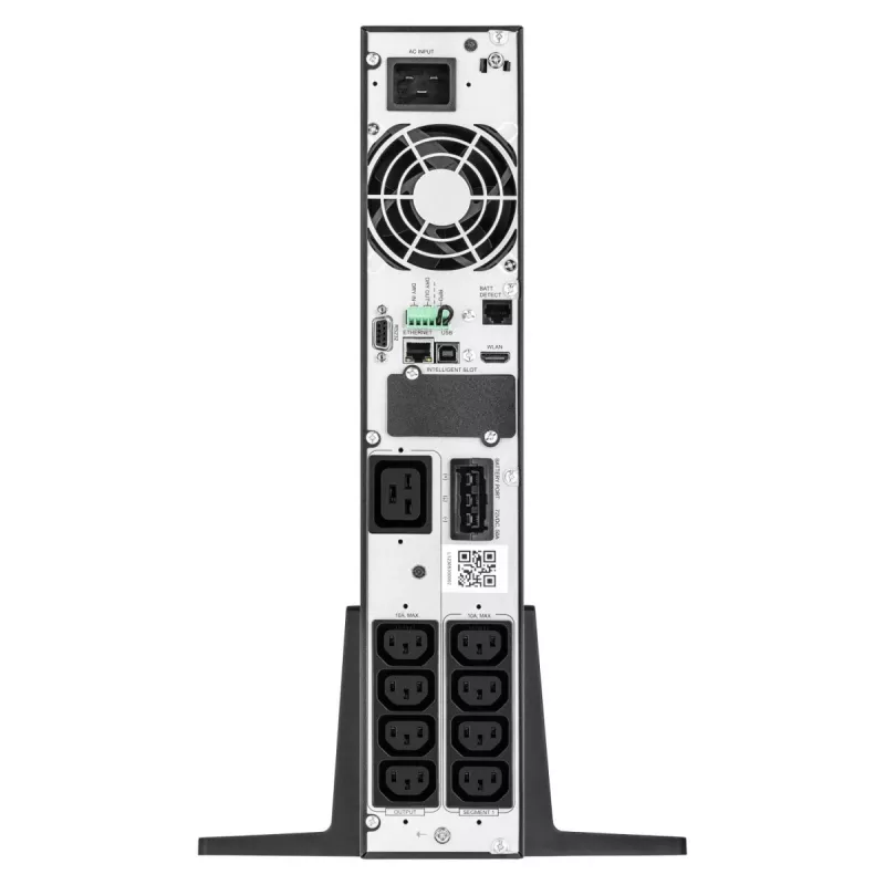 Tiešsaistes UPS EVER Powerline RT PRO 3kVA 3kW plaukta/torņa, dubultās pārveidošanas, 1 fāzes, 200–240 V izeja, 9× C13 rozetes, LCD, VRLA akumulatori