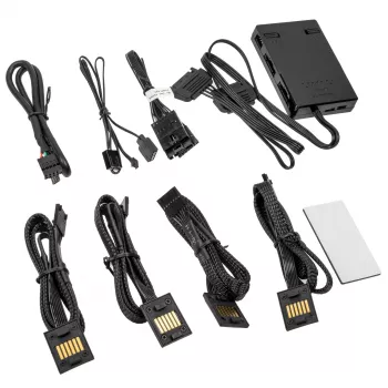 Kontrolieris Lian Li UNI HUB SL-INF L-Connect 3 melns (modelis 12SLIN-CONT3B) UNI Fan SL sērijai