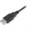 USB 2.0 pagarinājuma kabelis, USB-A spraudnis > USB-A ligzda (melns, 3,0 metri, dubultā ekranēts)