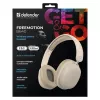 Bezvadu austiņas ap galvu DEFENDER EEMOTION B640 BĒŠS — binaurālas, slēgta akustika, USB-C, AUX, 20–20000 Hz, 105 dB